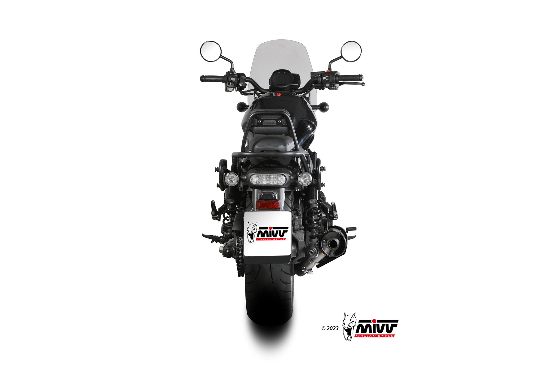 mivv-hr-1-h-092-lh1bc-scarico-slip-on-nero-per-honda-cmx-1100-rebel-2022-2024 image 4