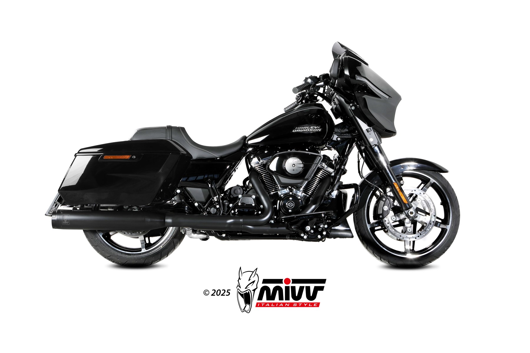 scarico-slip-on-mivv-hr-1-hd-005-lh1ba-harley-davidson-street-glide-2017-2023 image 2