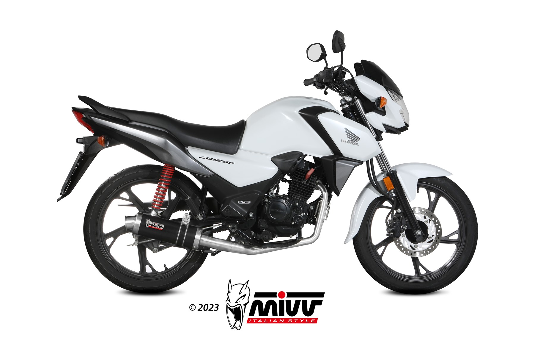 mivv-h-088-lxb-scarico-slip-on-x-m1-black-moon-per-honda-cb-125-f-2021-2024 image 2