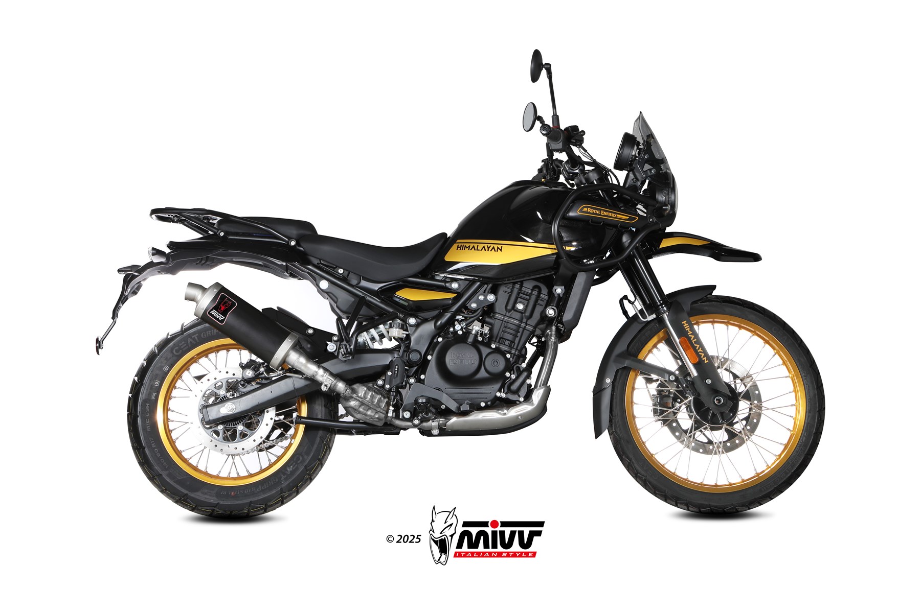 mivv-dakar-re-006-ldkb-scarico-slip-on-black-per-royal-enfield-himalayan-2024 image 2