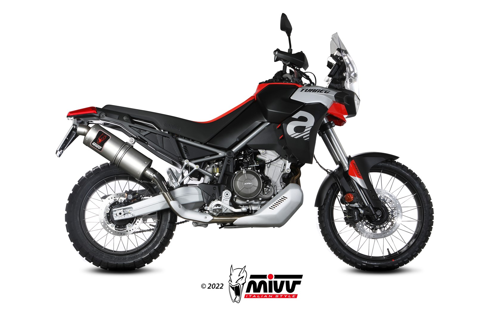 mivv-a-017-lekx-scarico-slip-on-dakar-acciaio-per-aprilia-tuareg-660-2022-2024 image 2