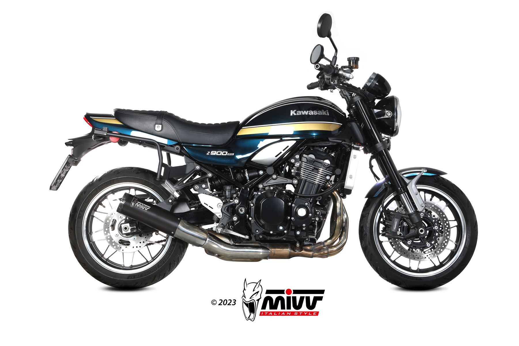mivv-hr-1-black-k-046-lh1bc-slip-on-per-kawasaki-z900-rs-2018-2024 image 2