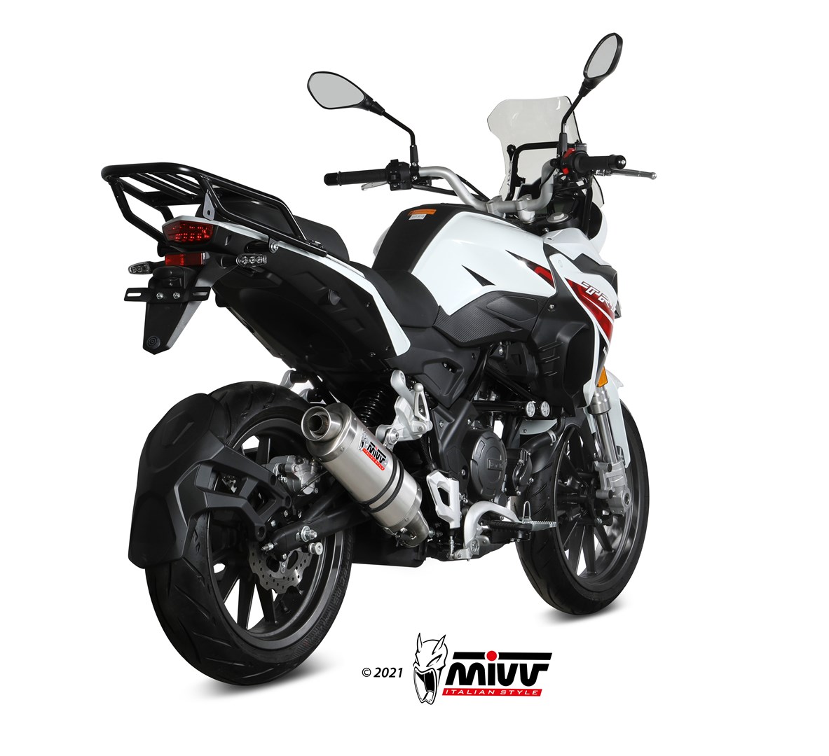 mivv-oval-e-006-lx1-slip-on-inox-per-benelli-trk-251-2019-2024 image 3