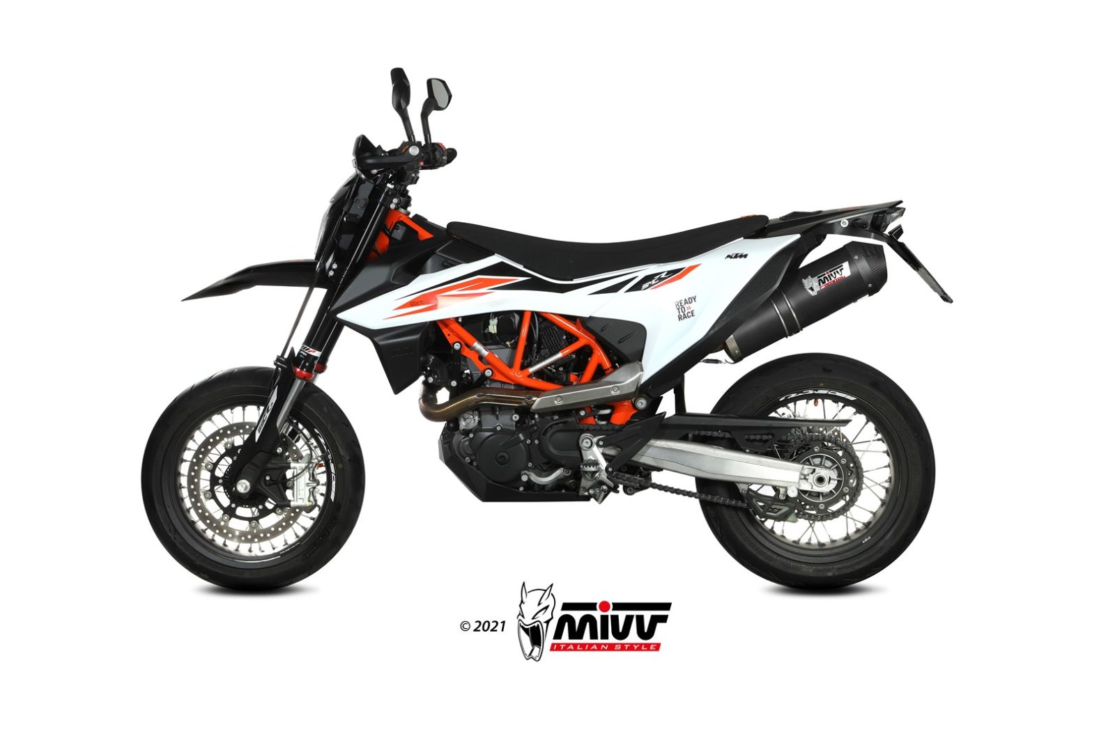 mivv-oval-kt-023-lvc-scarico-slip-on-dakar-per-ktm-690-smc-r-2019-2020 image 2