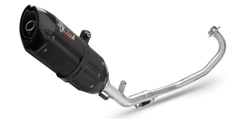 mivv-suono-black-inox-slip-on-scarico-per-yamaha-yzf-r125-2014-2018 image 1