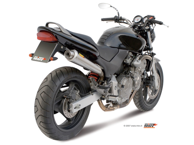 mivv-x-cone-h-018-lc3-slip-on-per-honda-hornet-600-1998-2000-inox-spazzolato image 3
