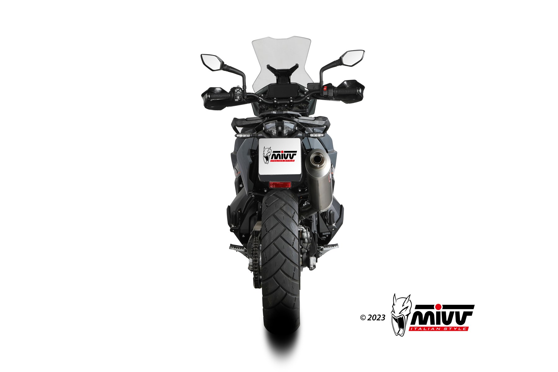 mivv-dakar-inox-scarico-slip-on-per-ktm-890-adventure-r-2025-2026 image 4