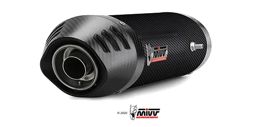 mivv-oval-uh-019-lec-scarico-slip-on-carbonio-per-honda-cbr-600-rr-2003-2004 image 1