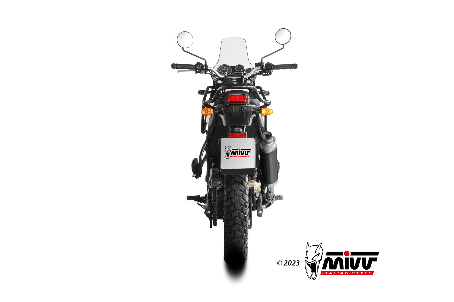 mivv-dakar-black-re-003-ldkb-slip-on-per-royal-enfield-himalayan-2021-2023 image 4