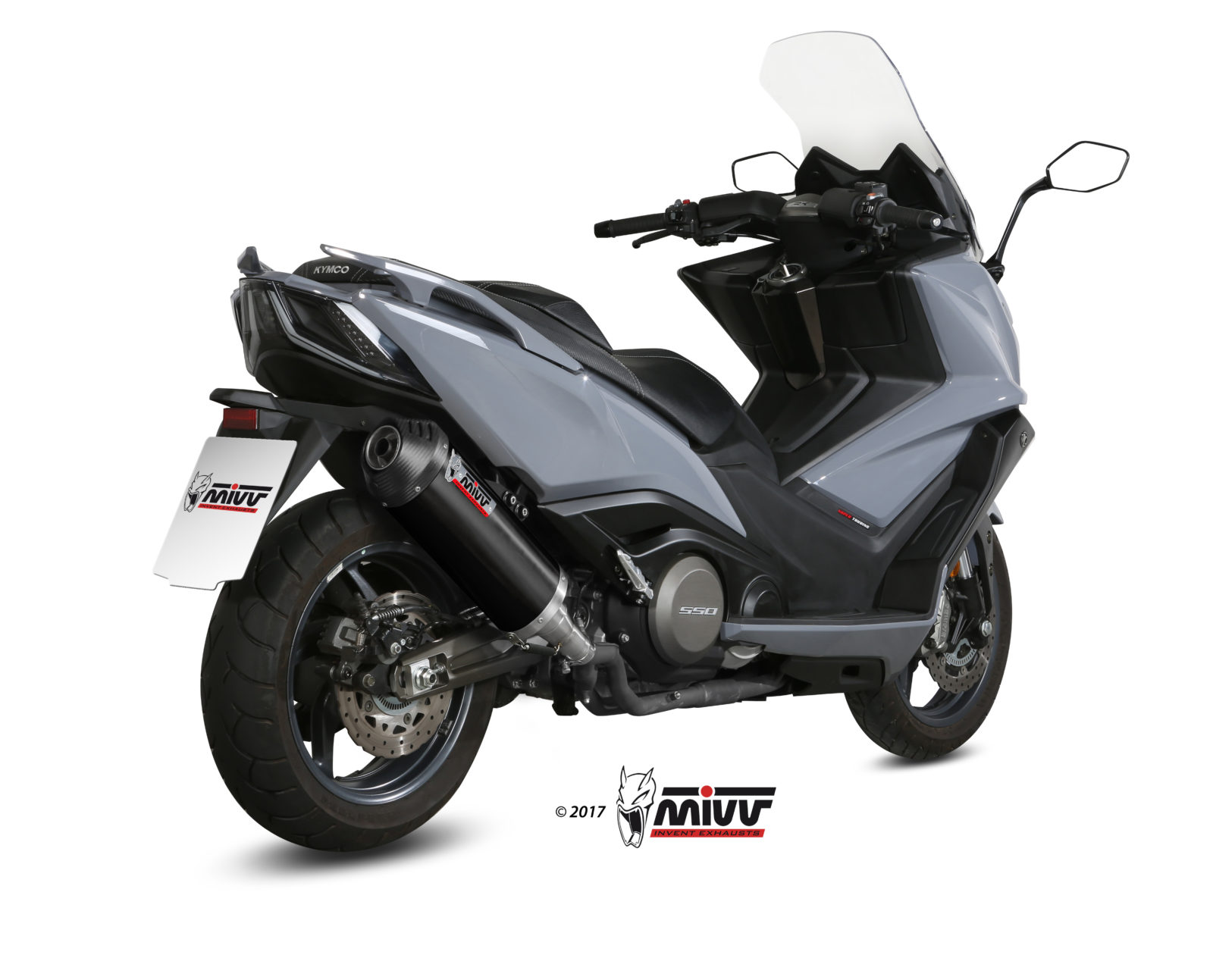 mivv-oval-black-slip-on-o-008-lvc-per-kymco-ak-550-2017-2020 image 3