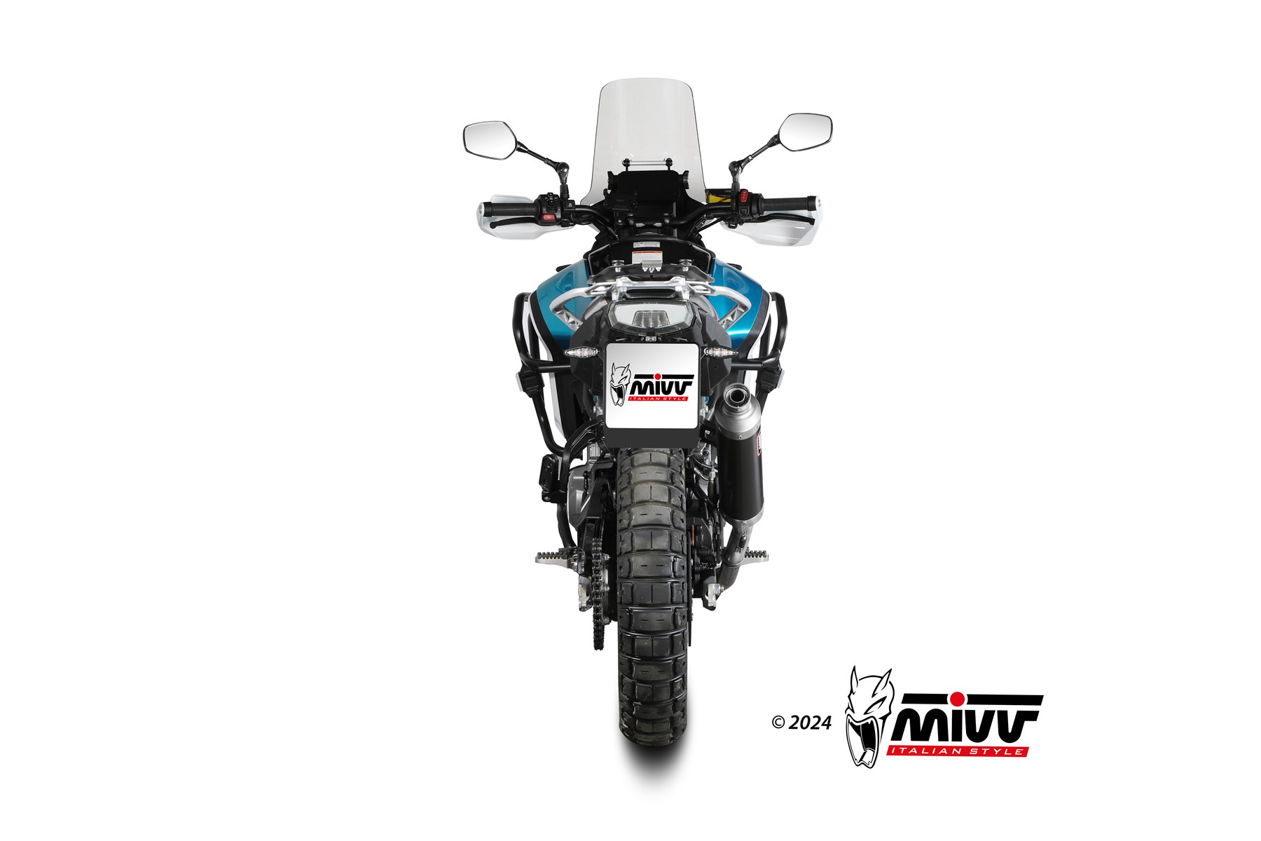 mivv-cf-005-ldkb-scarico-slip-on-dakar-black-cfmoto-450-mt-2024 image 4
