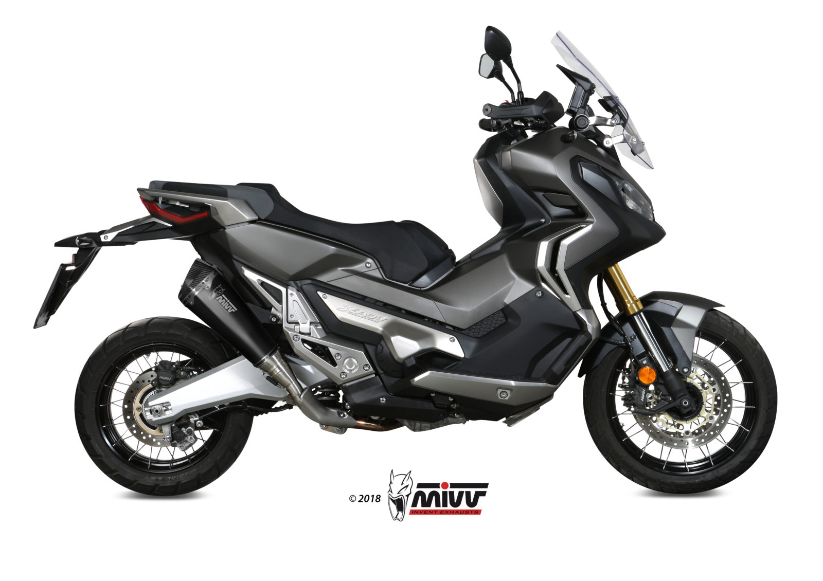 mivv-delta-race-h-066-ldrb-scarico-slip-on-per-honda-x-adv-750-2017-2024 image 2