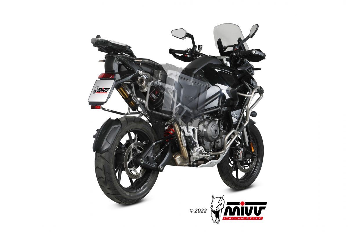 mivv-dakar-black-t-023-ldkb-slip-on-per-triumph-tiger-1200-2021-2024 image 3