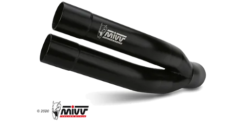 mivv-double-gun-black-e-005-ldgb-slip-on-per-benelli-502c-2019-2024 image 1