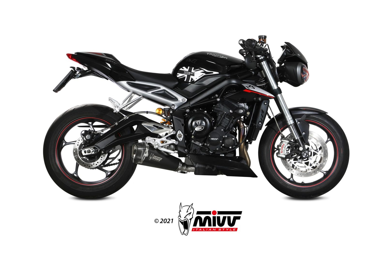mivv-delta-race-t-019-ldrb-scarico-slip-on-per-triumph-street-triple-660-s-2017- image 2