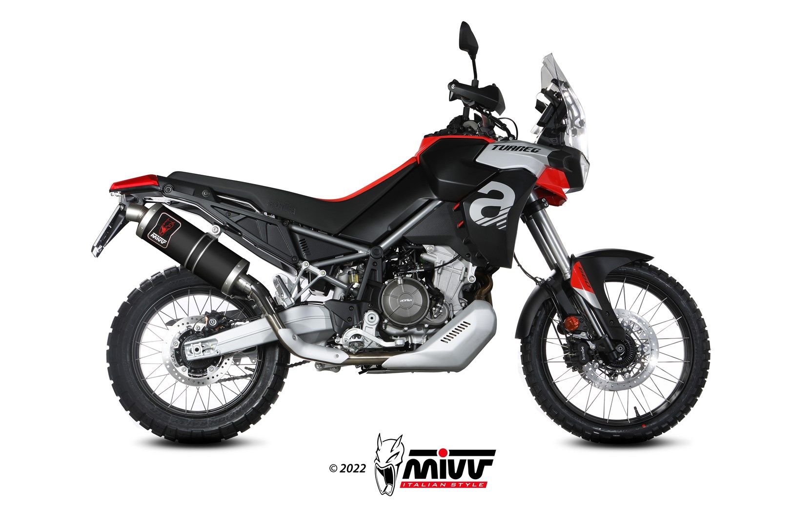 mivv-dakar-a-017-lekb-scarico-black-per-aprilia-tuareg-660-2025-2026 image 2