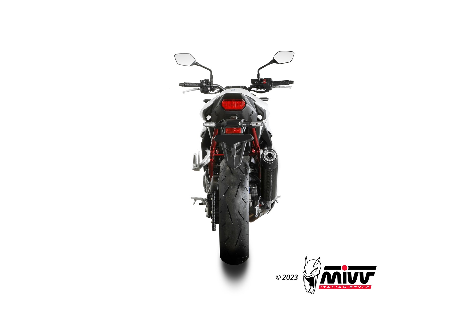 mivv-h-085-l3c-scarico-slip-on-oval-carbonio-per-honda-cb-750-hornet-2025-2026 image 4