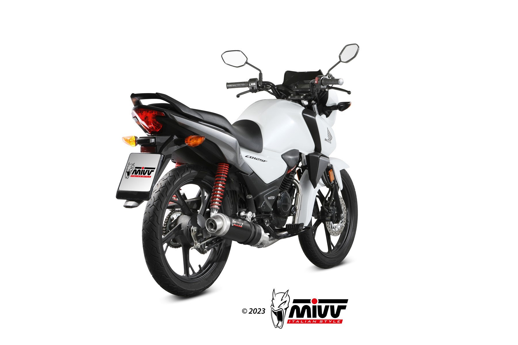 mivv-h-088-lxb-scarico-slip-on-x-m1-black-moon-per-honda-cb-125-f-2021-2024 image 3