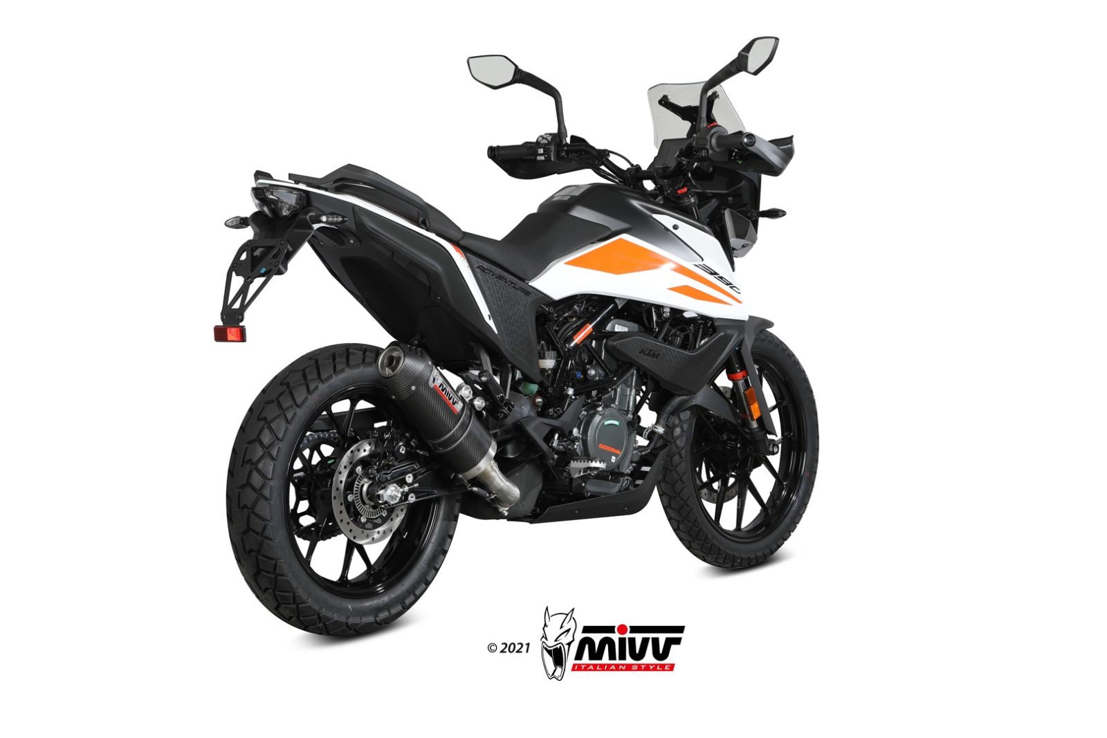 mivv-oval-kt-024-l3c-scarico-slip-on-carbonio-per-ktm-390-adventure-2020-2024 image 3