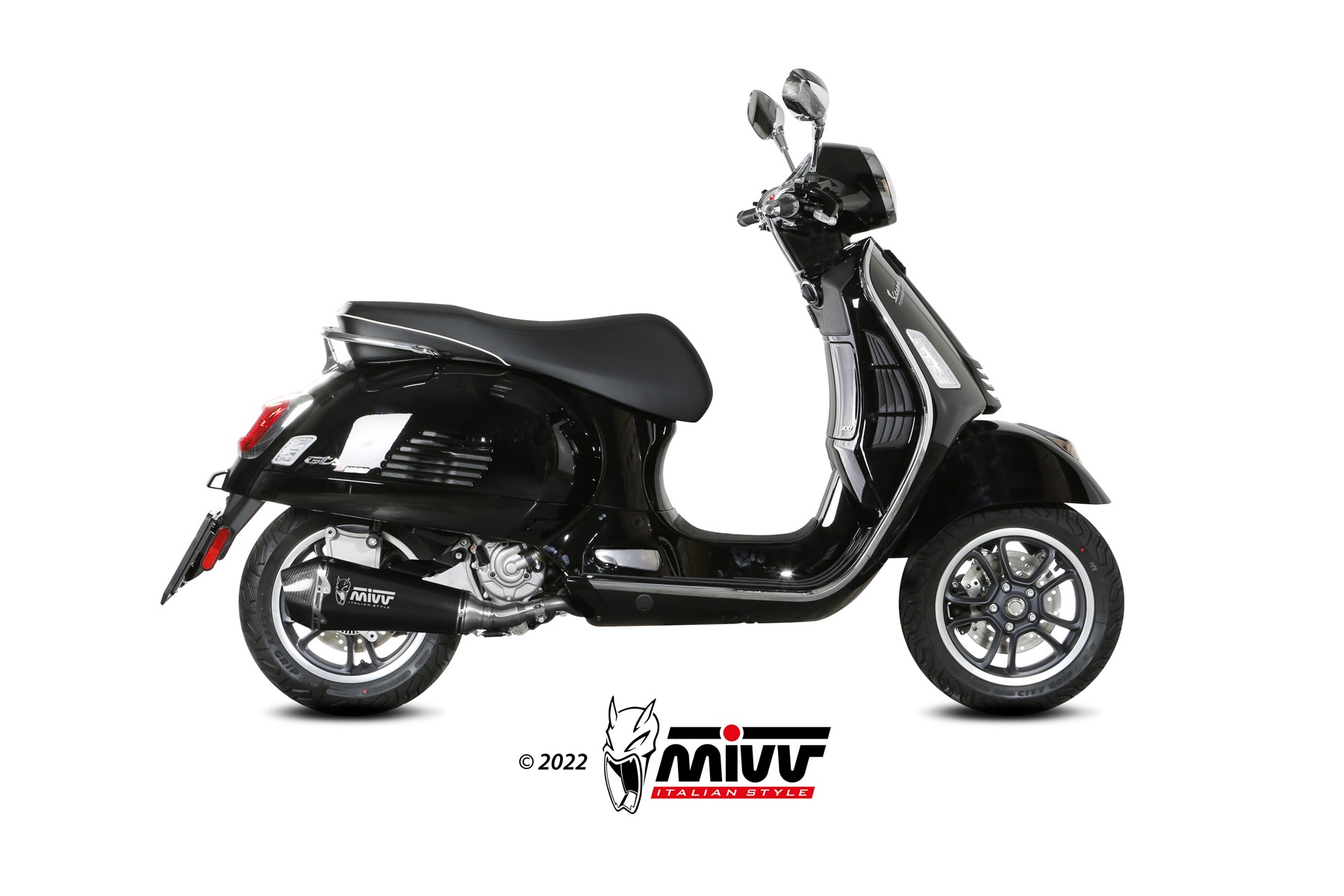 mivv-delta-race-slip-on-per-piaggio-vespa-gts-300-2021-2024 image 2