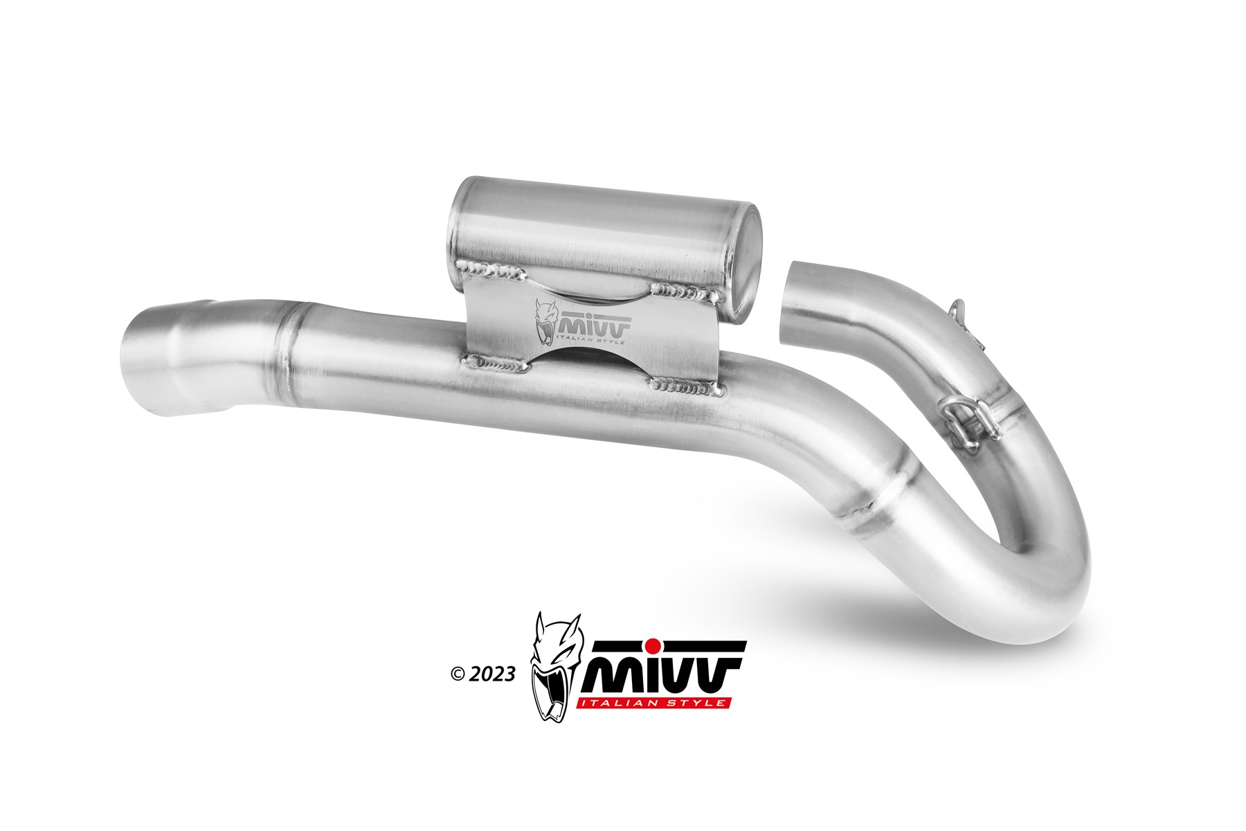 mivv-collettore-m-ho-035-c1-inox-con-power-bomb-per-honda-crf-250-r-2022-2024 image 2