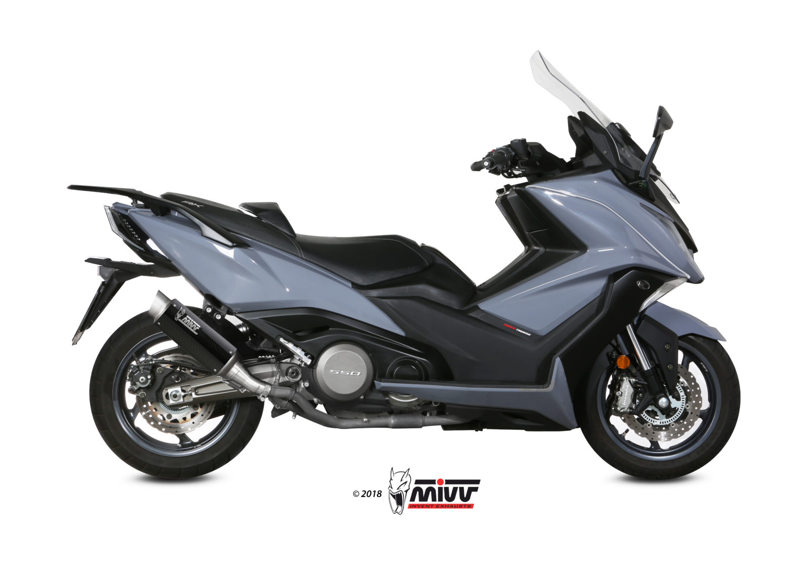 mivv-o-008-l2p-scarico-slip-on-gp-pro-per-kymco-ak-550-2017-2020 image 2