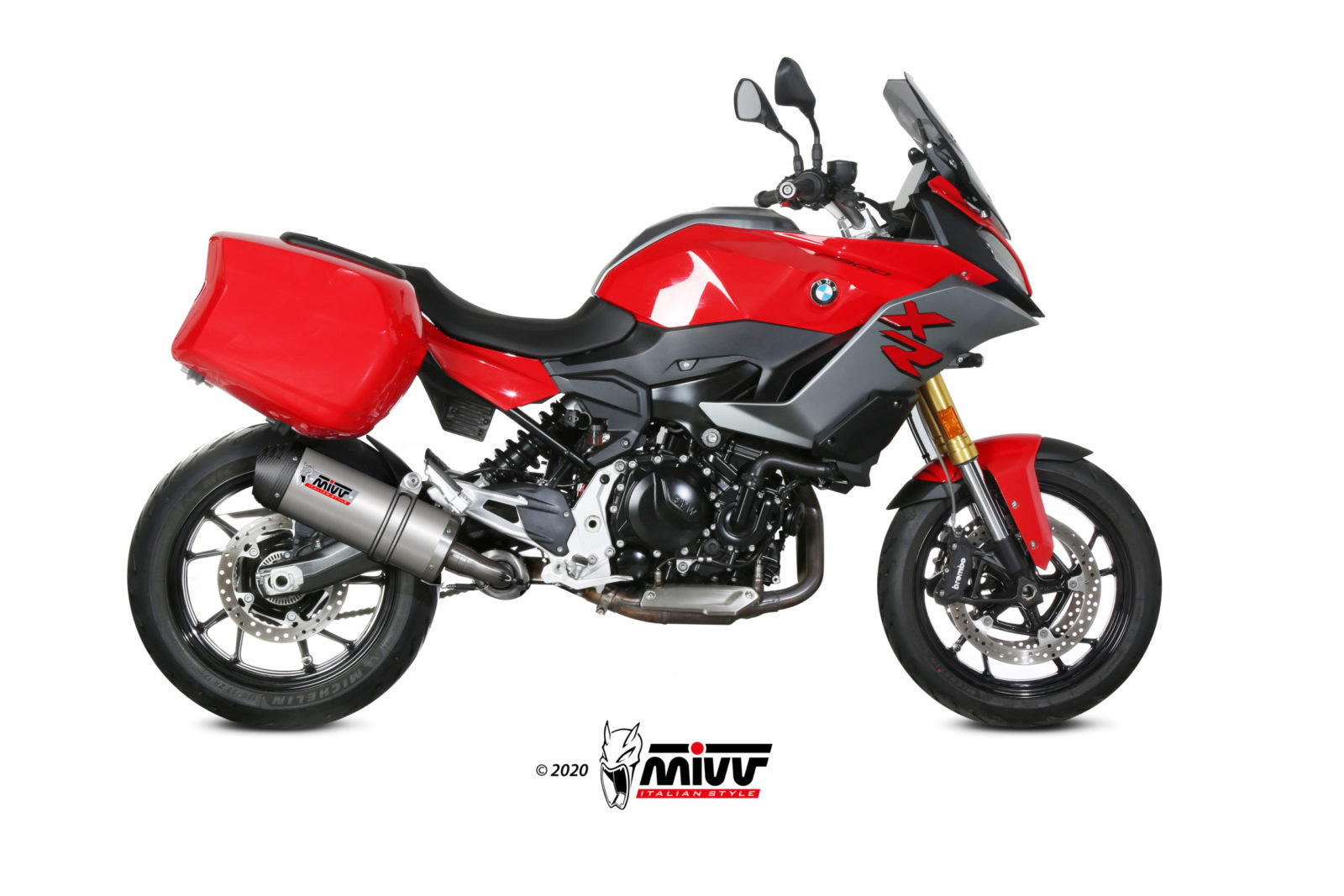 mivv-b-037-lnc-scarico-slip-on-oval-titanio-per-bmw-f-900-xr-2020-2024 image 2
