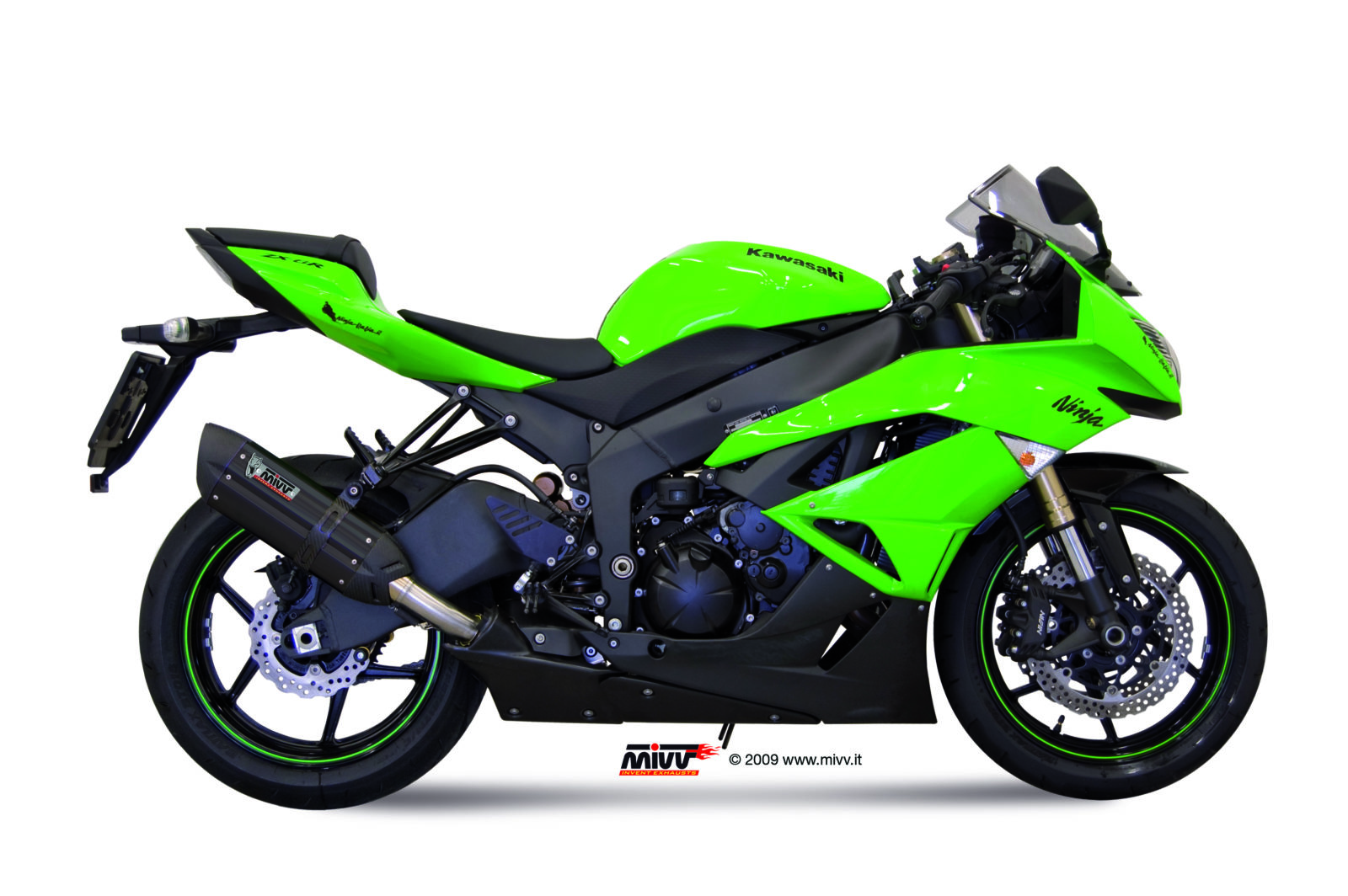 mivv-k-022-l9-suono-black-slip-on-per-kawasaki-zx-6r-2009-2020 image 2