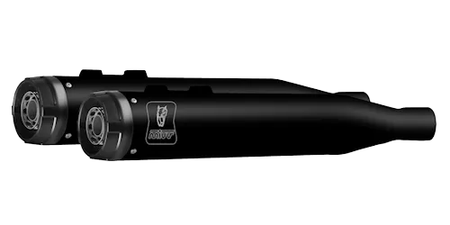 mivv-hr-1-hd-005-lh1ba-slip-on-nero-per-harley-davidson-street-glide-2024-2026 image 1