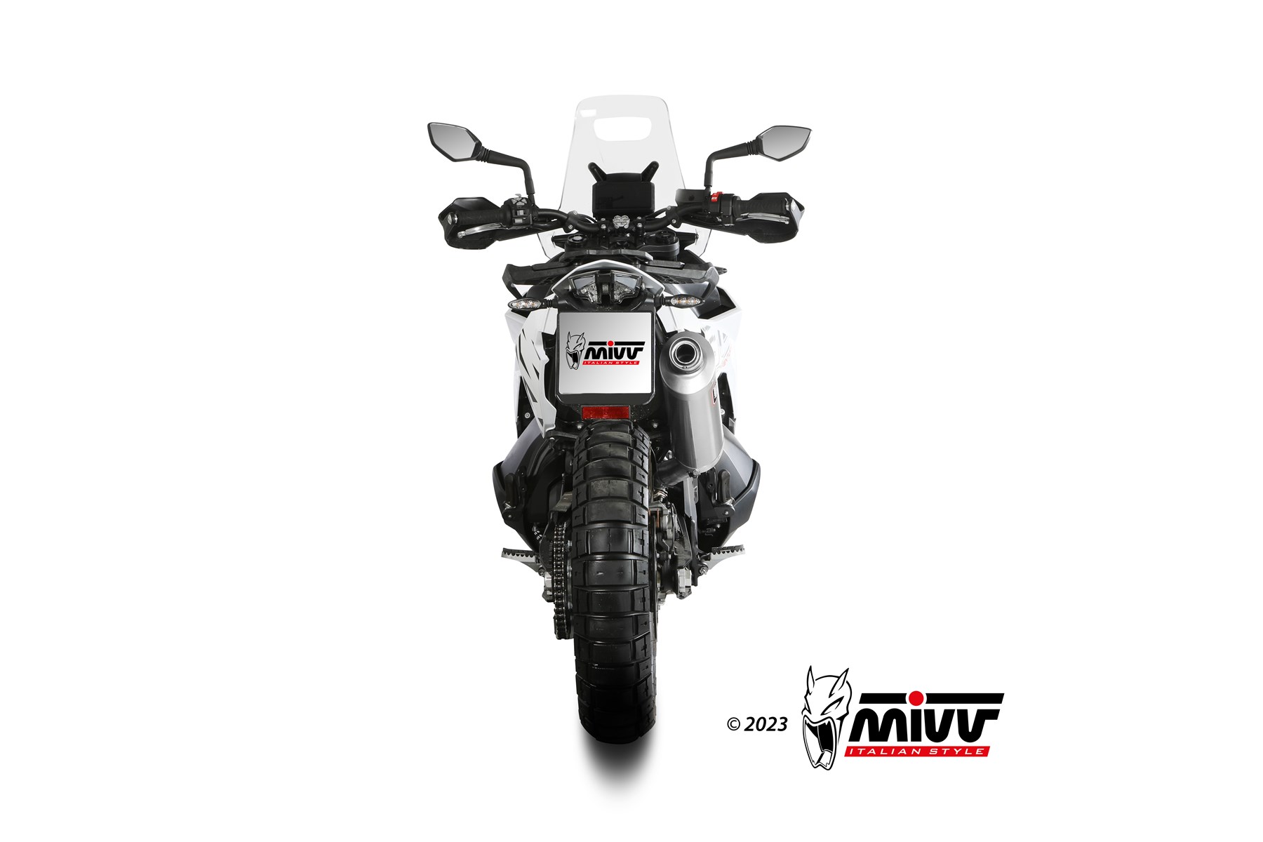 mivv-dakar-kt-021-lekx-slip-on-acciaio-per-ktm-790-adventure-r-2021-2024 image 4