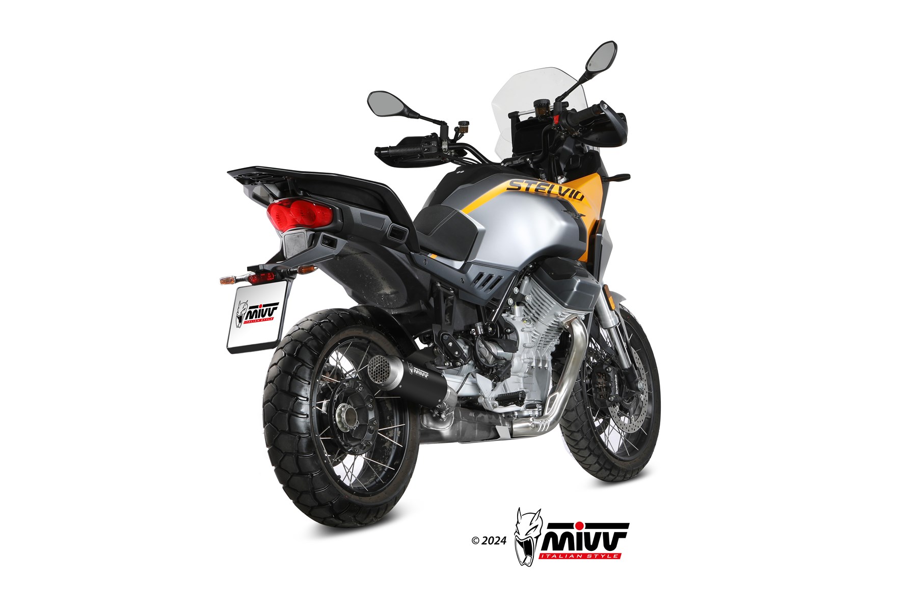 mivv-gp-pro-scarico-slip-on-per-moto-guzzi-stelvio-2024 image 3