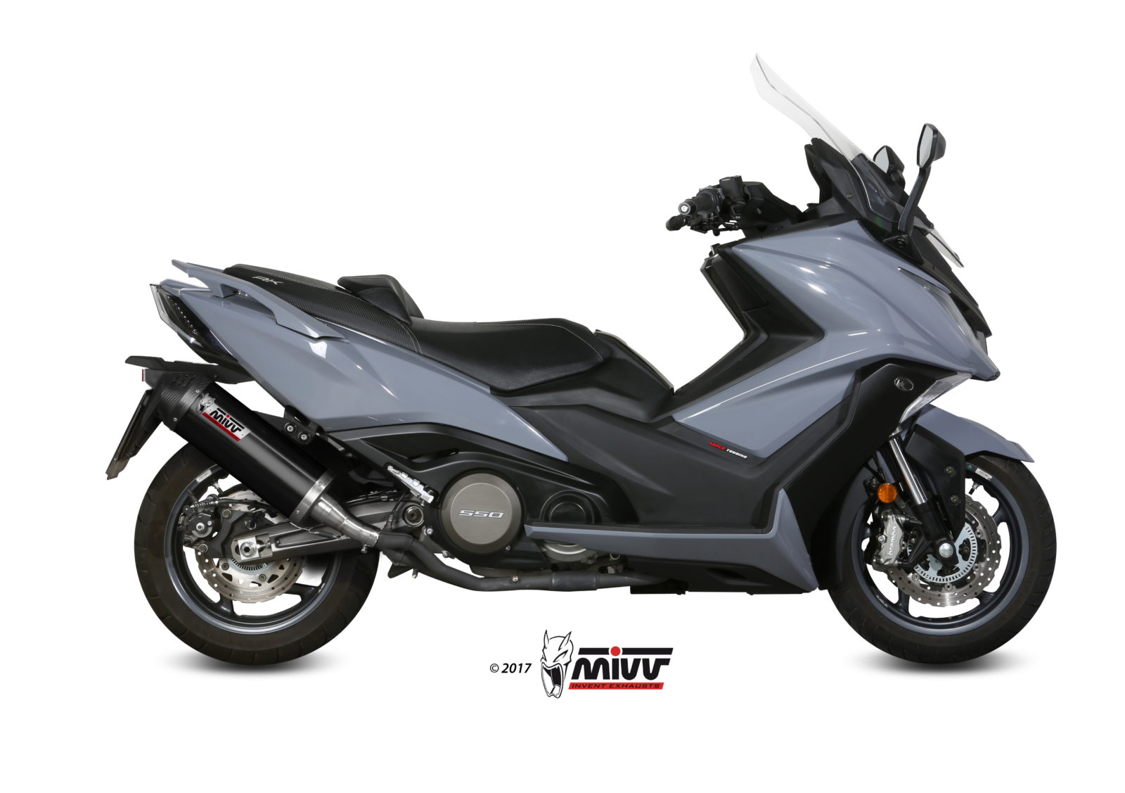 mivv-oval-black-slip-on-o-008-lvc-per-kymco-ak-550-2017-2020 image 2