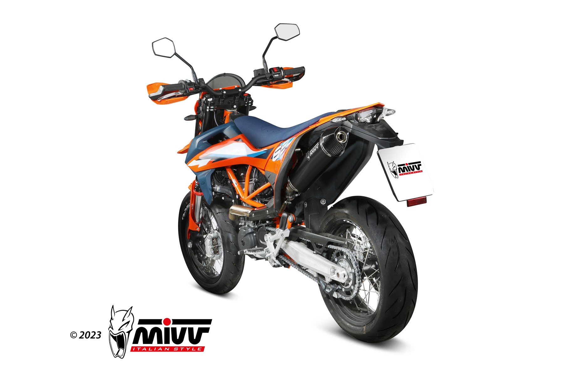 mivv-str-1-m-kt-032-lxbc-in-inox-carbonio-per-ktm-690-smc-r-2021-2024 image 3