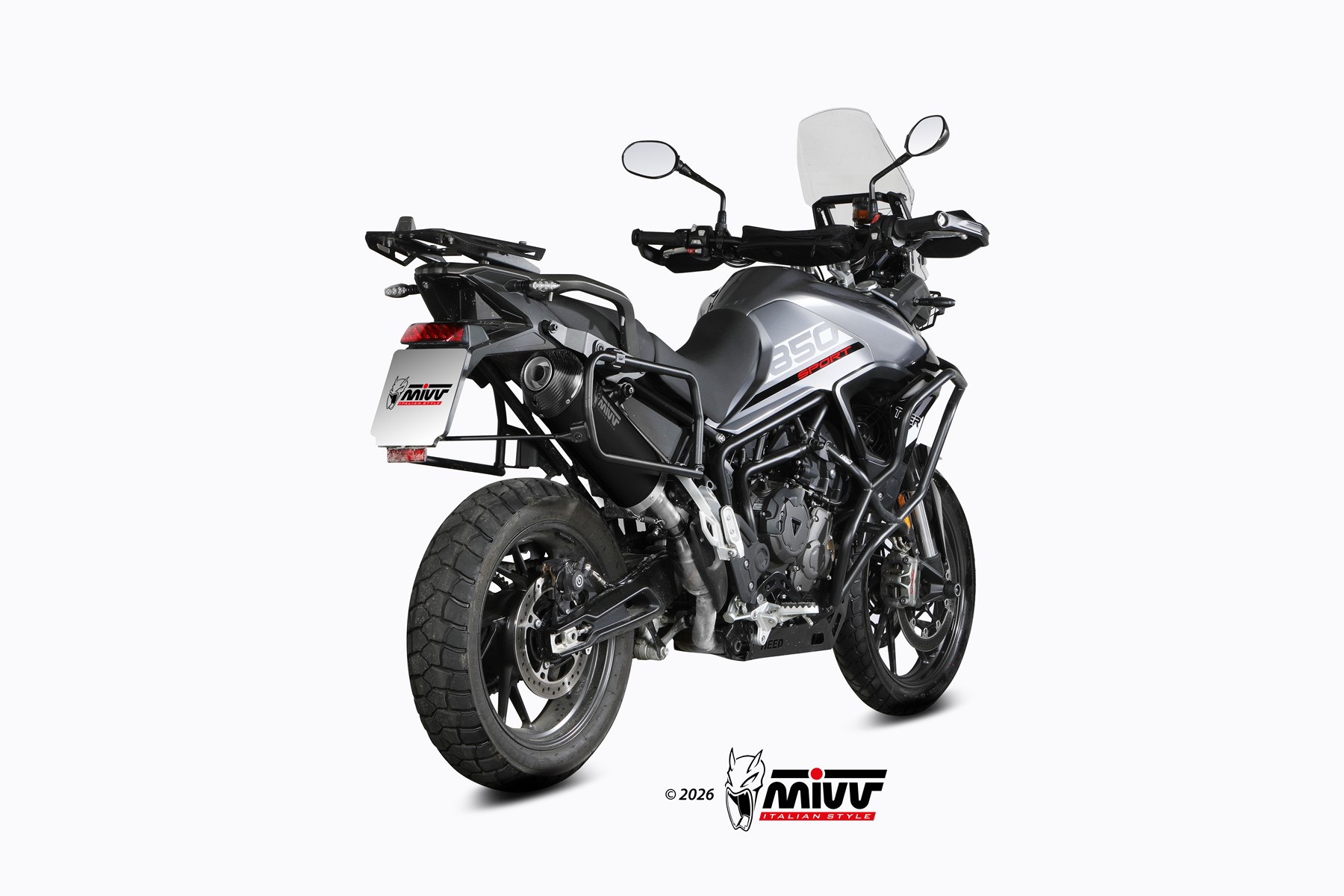 mivv-t-032-lvc-scarico-slip-on-oval-nero-per-triumph-tiger-850-sport-2021-2025 image 3