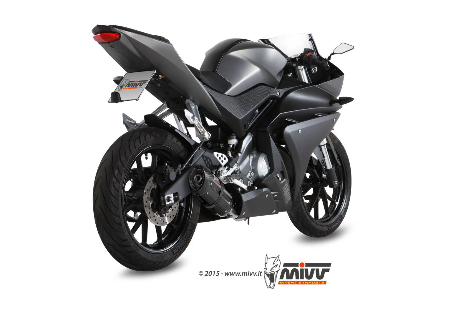 mivv-suono-black-inox-slip-on-scarico-per-yamaha-yzf-r125-2014-2018 image 3