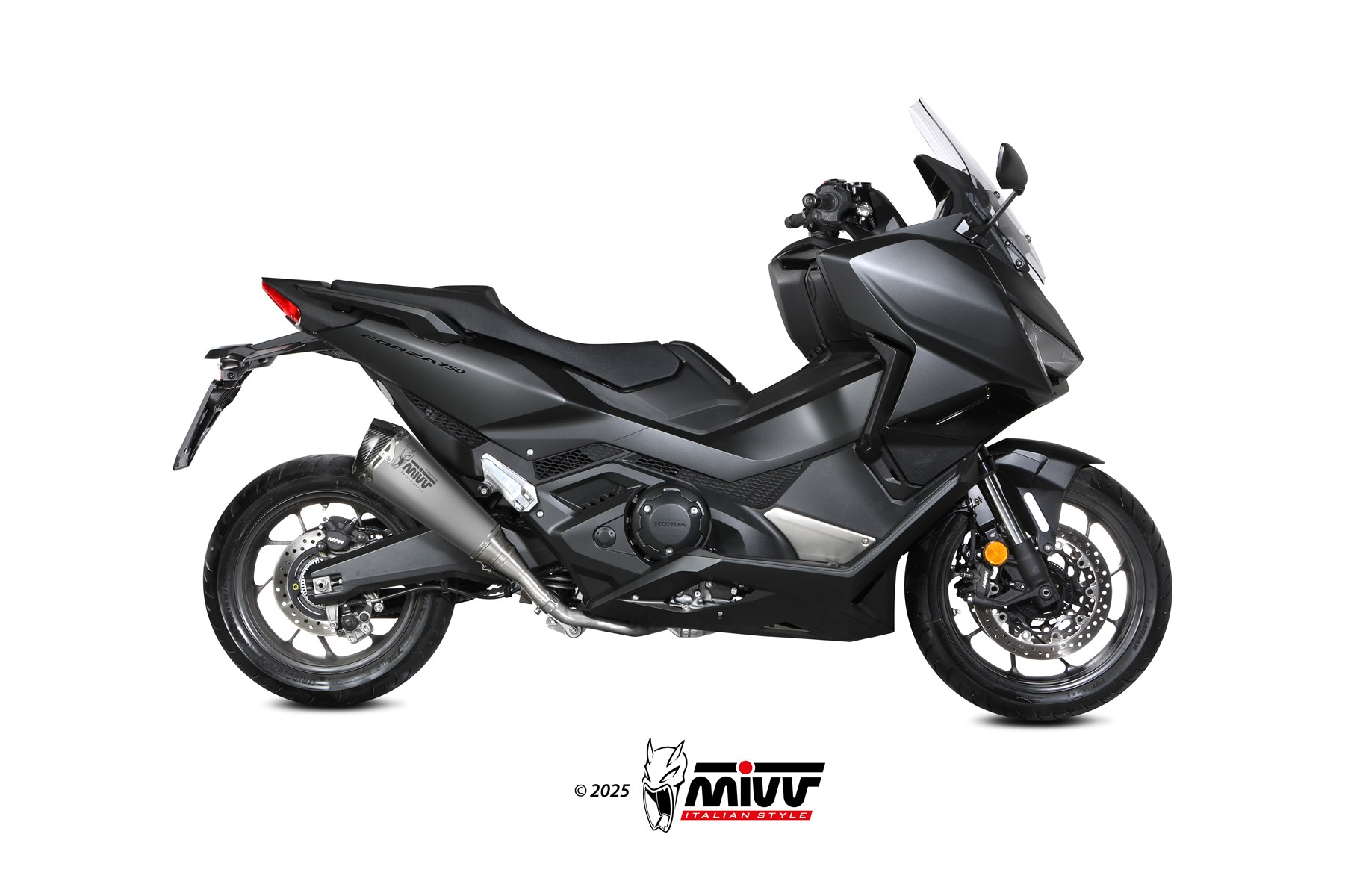 mivv-delta-race-scarico-slip-on-per-honda-forza-750-2025-2026 image 2