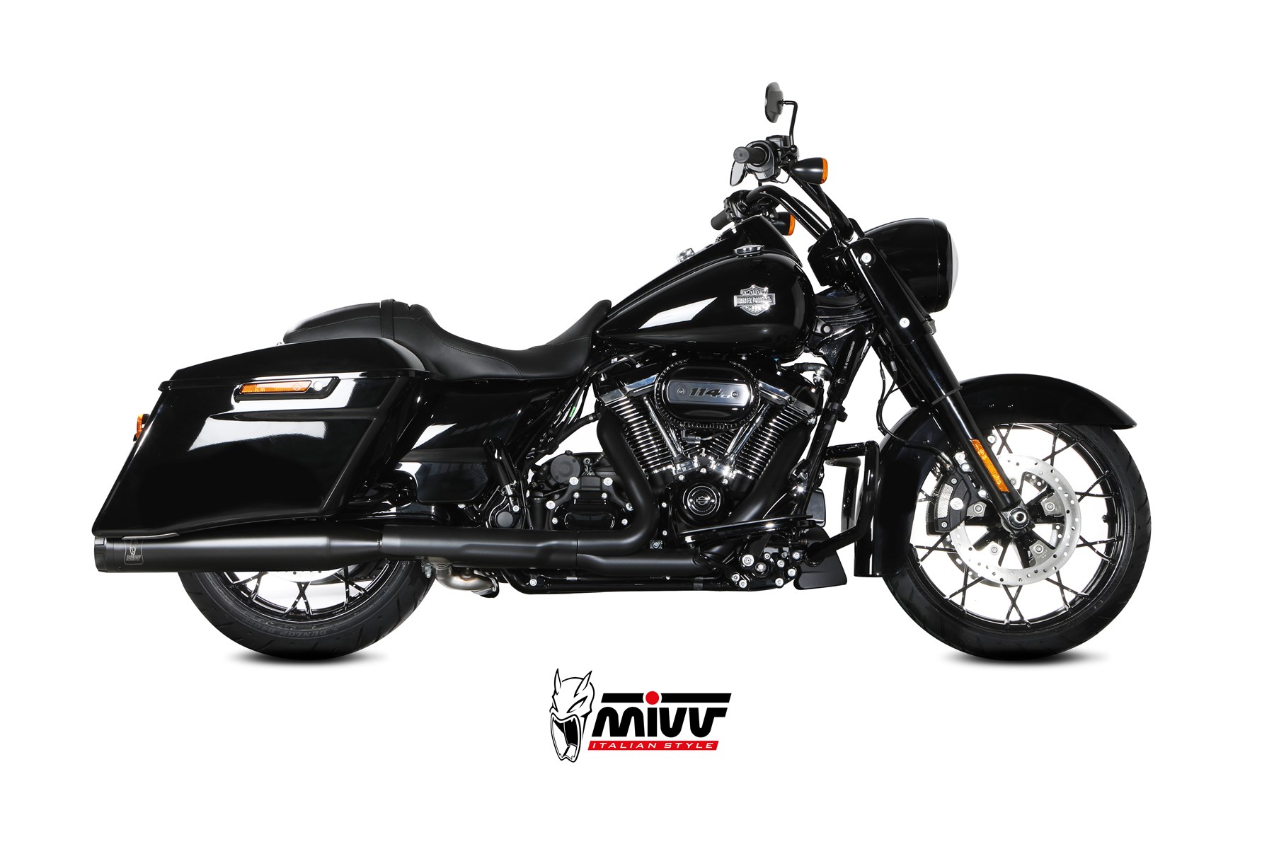mivv-hr-1-hd-005-lh1ba-scarico-slip-on-black-per-harley-davidson-road-king-2024- image 2