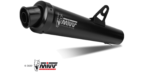 mivv-x-cone-h-020-lc3b-scarico-slip-on-black-moon-per-honda-hornet-600-2003-2006 image 1