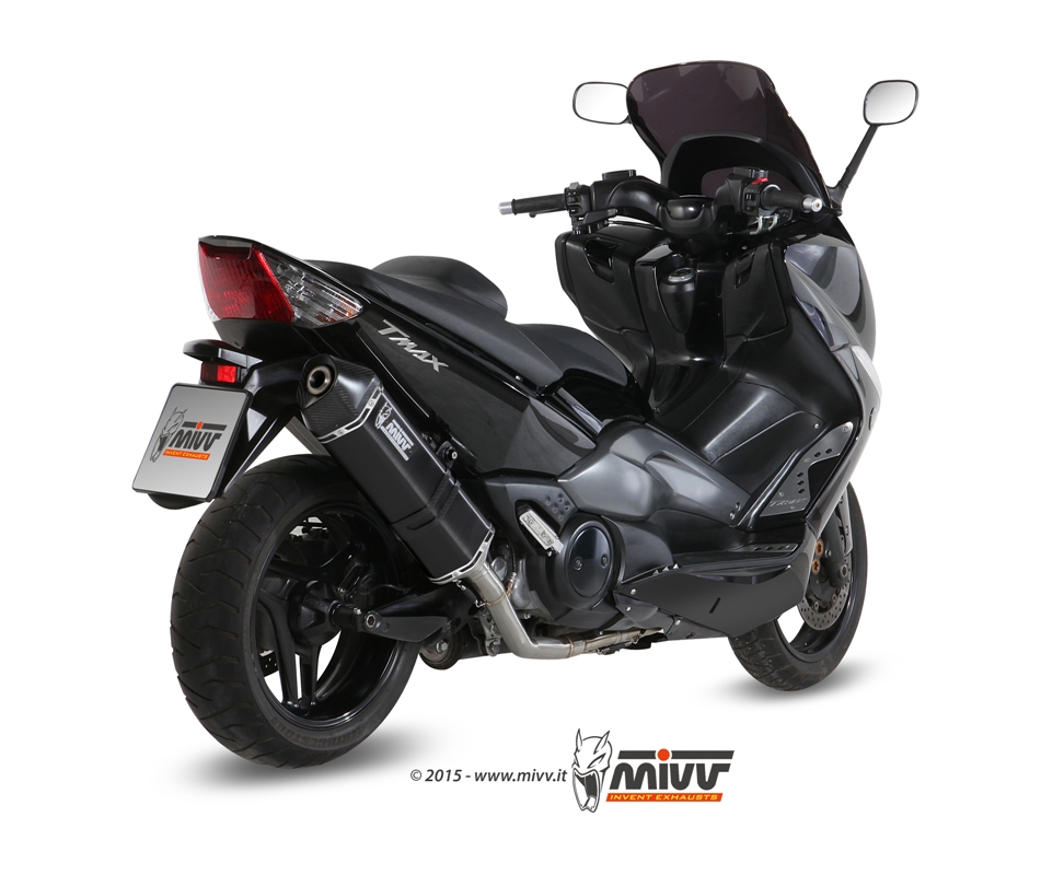mivv-speed-edge-black-slip-on-scarico-per-yamaha-t-max-500-2008-2011 image 3
