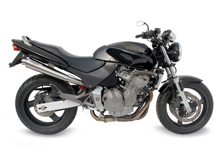 mivv-x-cone-h-018-lc3-slip-on-per-honda-hornet-600-1998-2000-inox-spazzolato image 2
