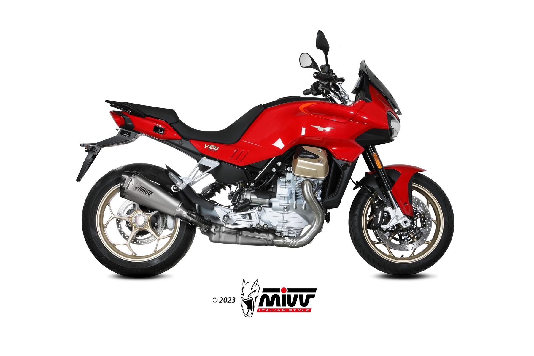mivv-delta-race-m-015-ldrx-slip-on-per-moto-guzzi-v100-mandello-2022-2024 image 2