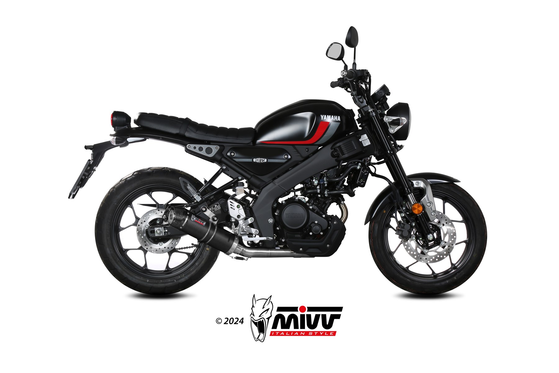 mivv-gp-carbon-y-075-l2sc-scarico-slip-on-per-yamaha-xsr-125-2022-2024 image 2