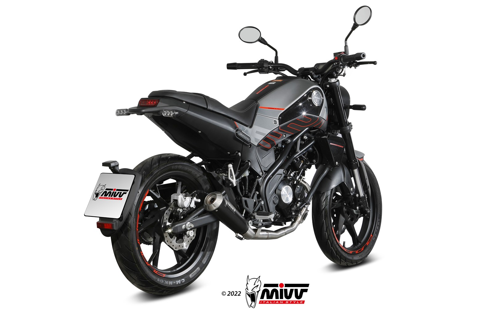 mivv-x-m1-scarico-slip-on-e-007-lc4b-per-benelli-leoncino-125-2022-2024 image 3