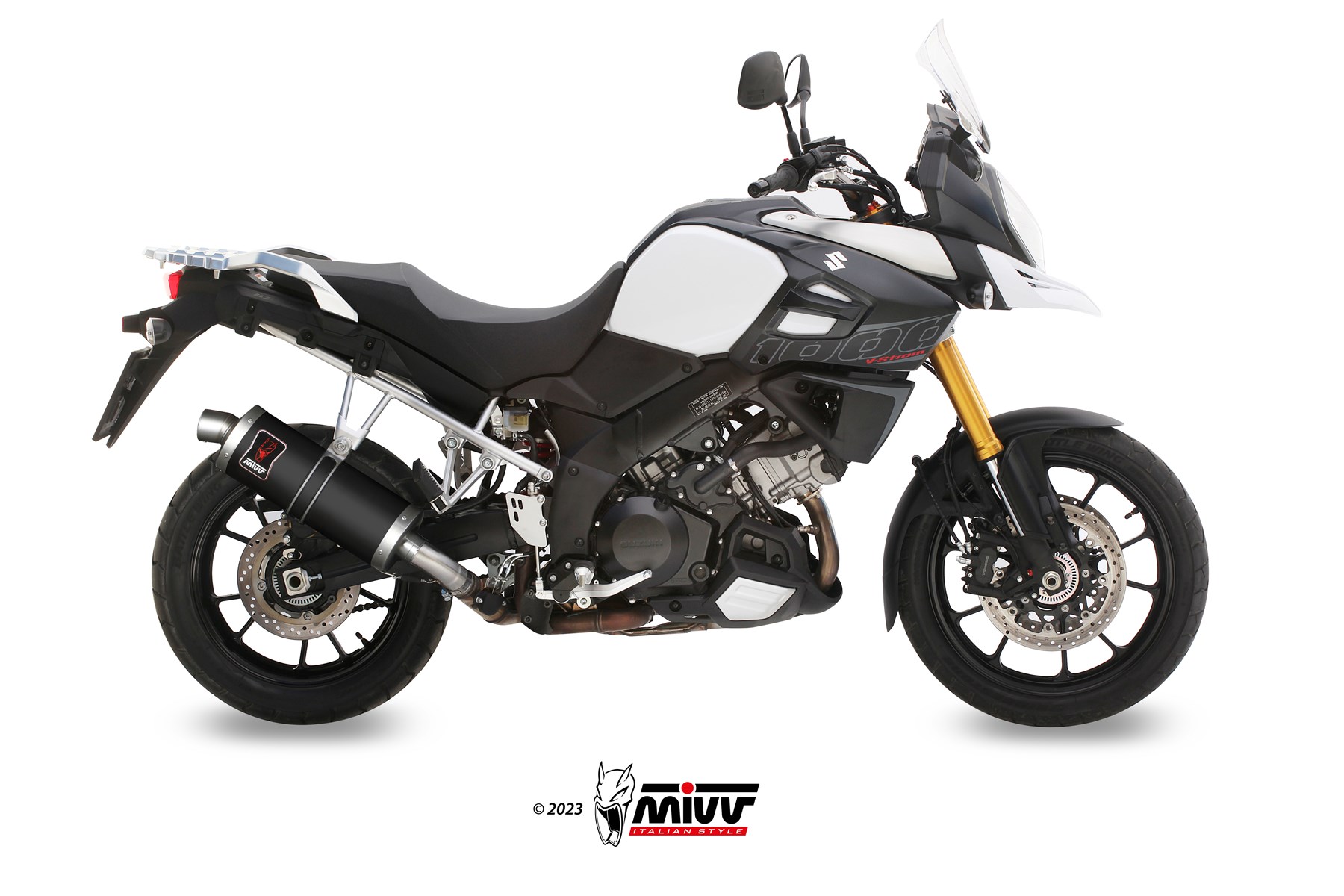 mivv-dakar-s-042-lekb-slip-on-black-per-suzuki-v-strom-1000-2014-2020 image 2