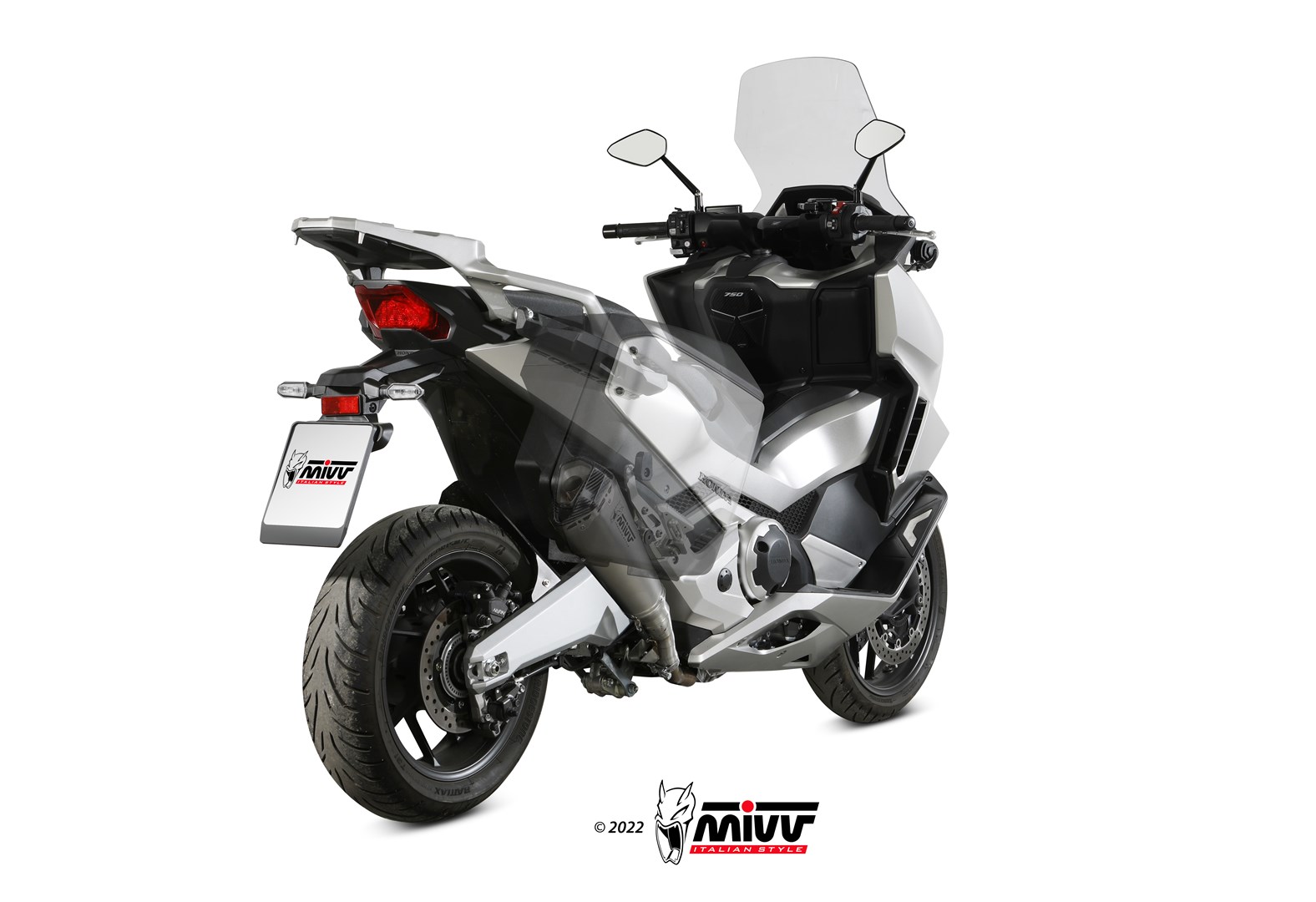 mivv-delta-race-h-080-ldrx-scarico-slip-on-honda-forza-750-2021-2024 image 5