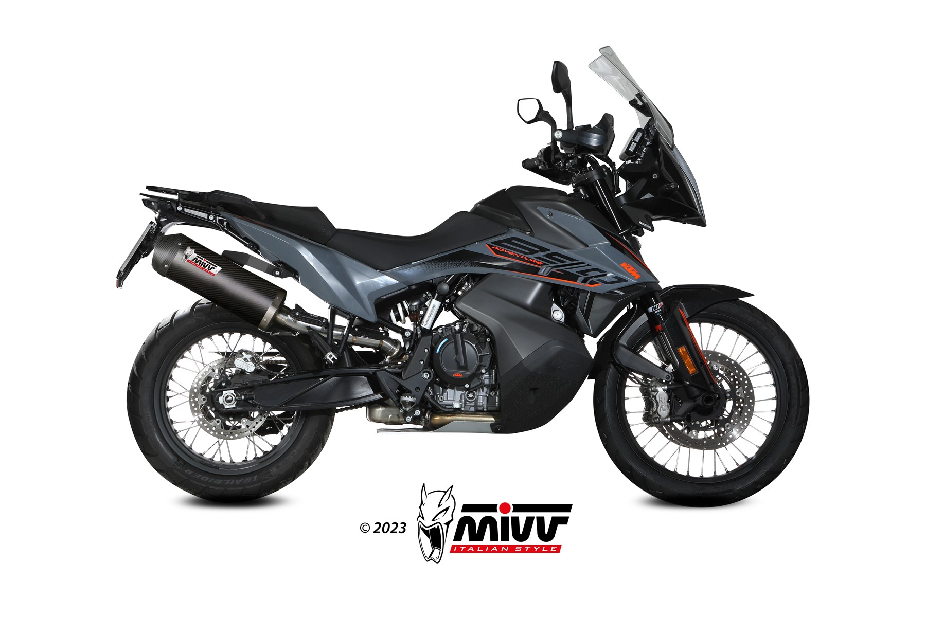 mivv-kt-021-lec-scarico-slip-on-oval-carbonio-per-ktm-890-adventure-r-2020-2024 image 2