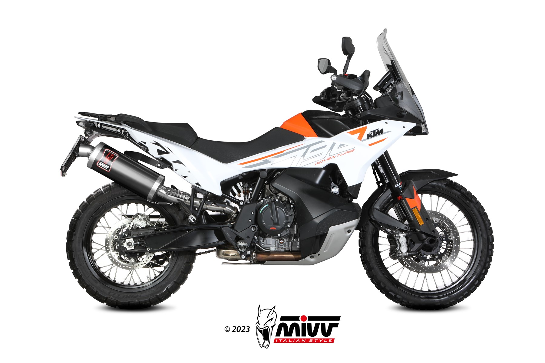 mivv-kt-021-lekb-scarico-slip-on-dakar-black-ktm-790-adventure-r-2025-2026 image 2