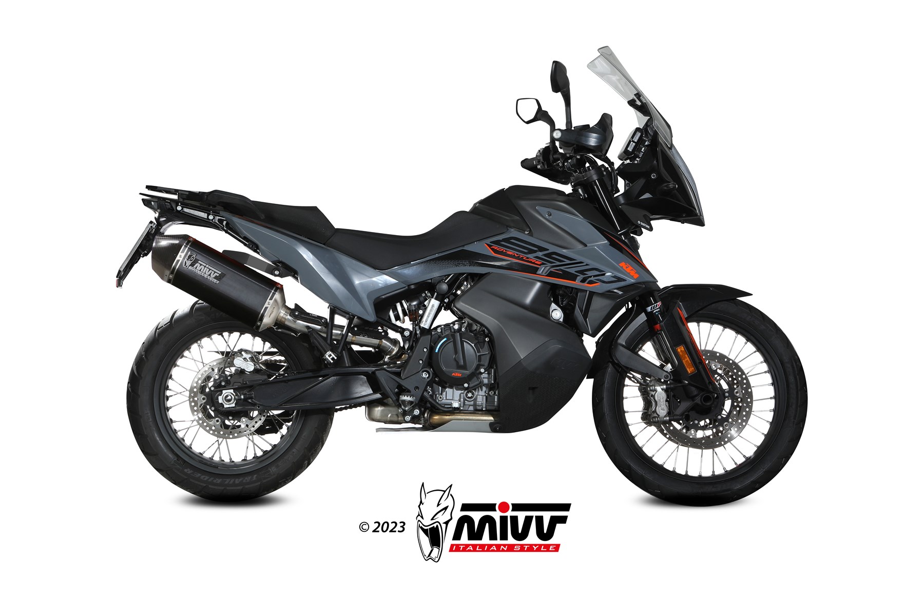 mivv-speed-edge-scarico-slip-on-kt-021-lrb-per-ktm-890-adventure-r-2025-2026 image 2