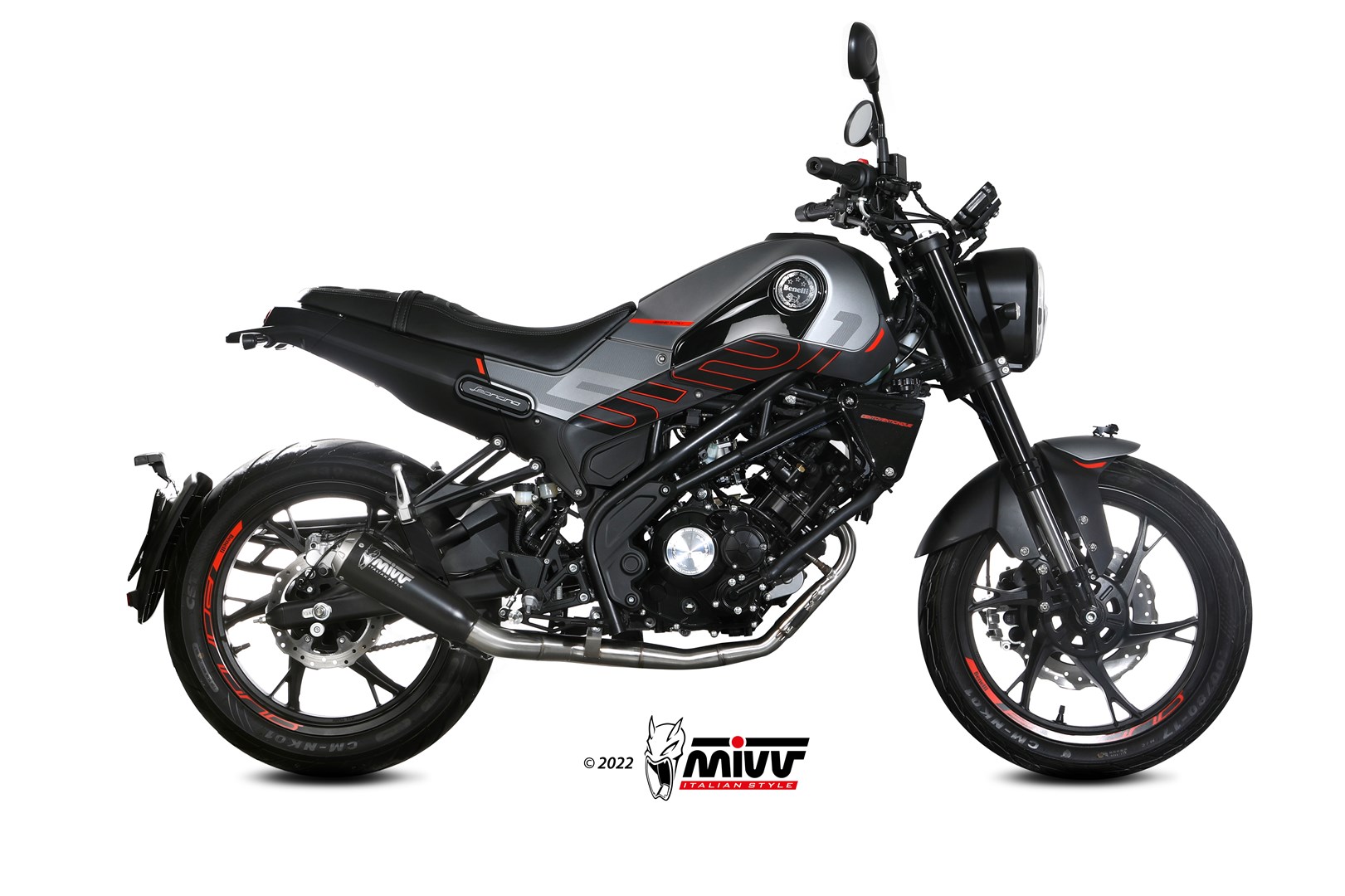 mivv-x-m1-scarico-slip-on-e-007-lc4b-per-benelli-leoncino-125-2022-2024 image 2