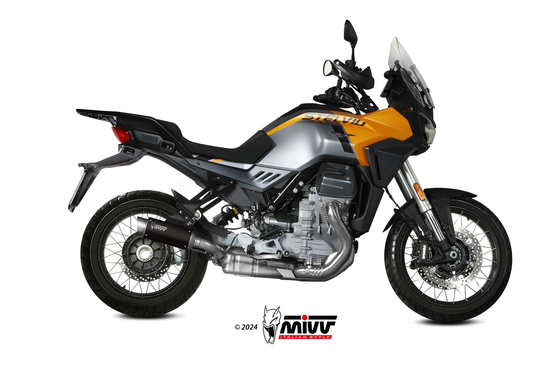 mivv-gp-pro-scarico-slip-on-per-moto-guzzi-stelvio-2024 image 2